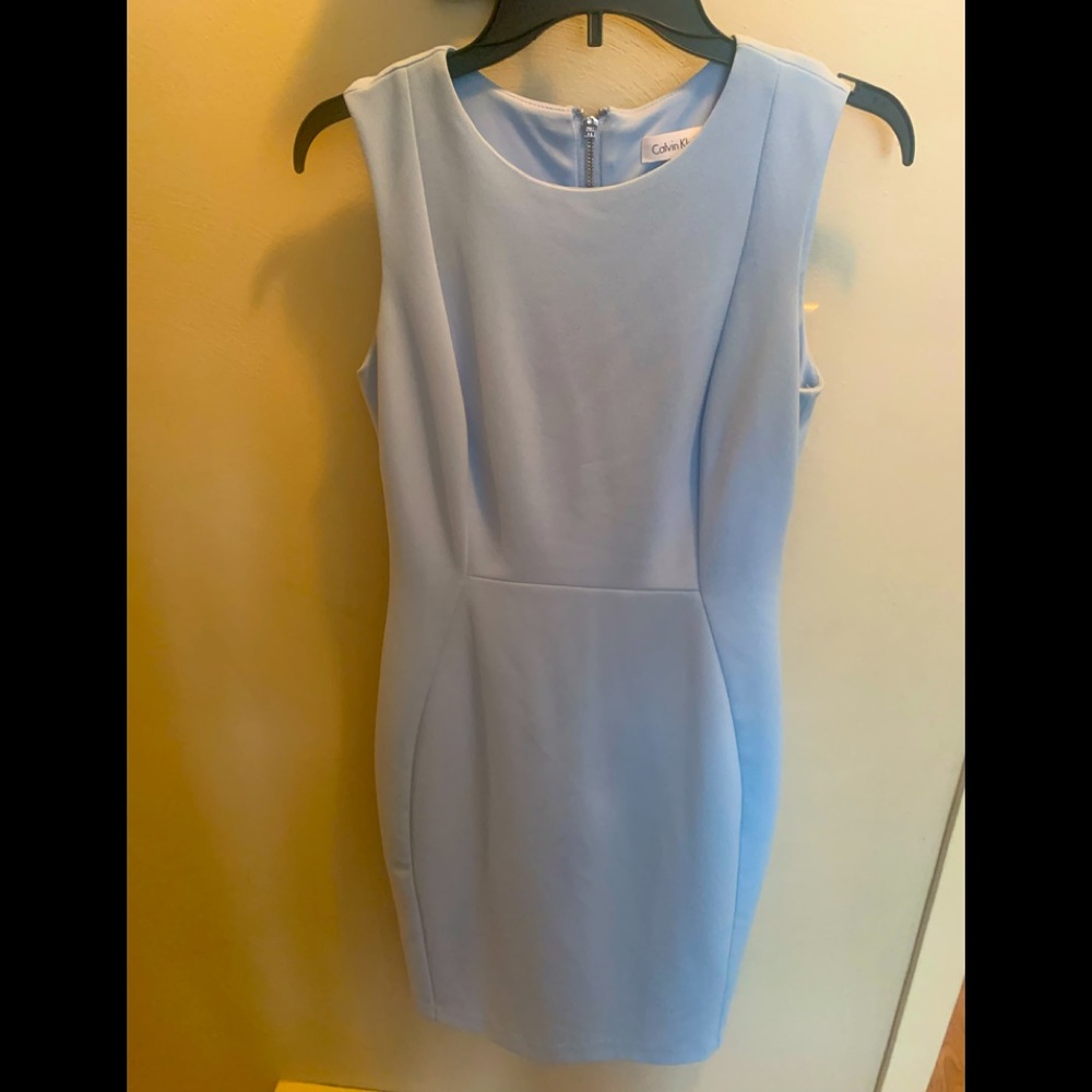 Size 6 Calvin Klein business dress- powder blue